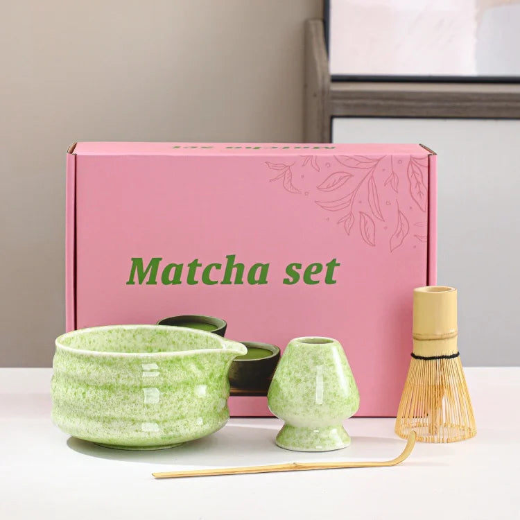 Ceramic Matcha Set Green
