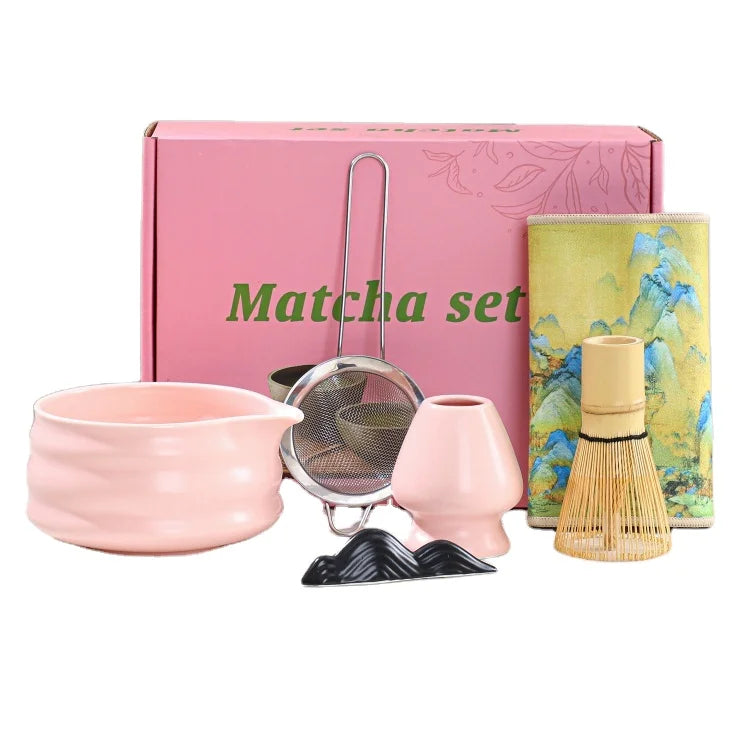 Ceramic Matcha Set Pink