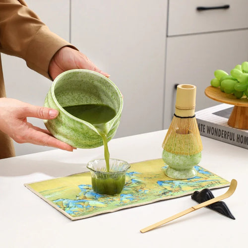 Ceramic Matcha Set Green